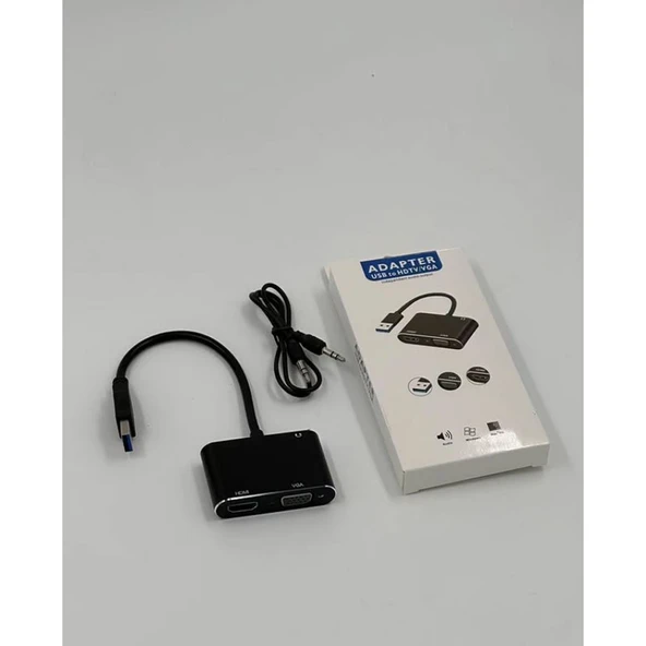 Usb Hdmi+Vga+Aux Çevirici ZR702 ürün görseli 1