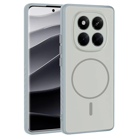 Redmi Note 14 Pro 4G Kılıf Magsafe Şarj Özellikli Lüx Tea Kapak ürün görseli 1