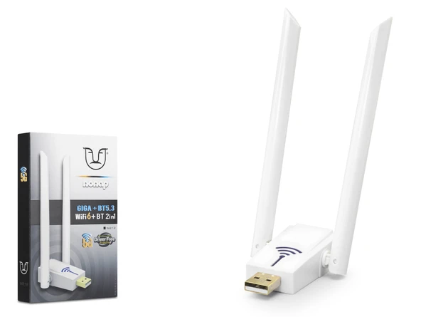 Usb Wifi Adaptör Wifi 6 Bluetooth 5.3 W212 ürün görseli 1