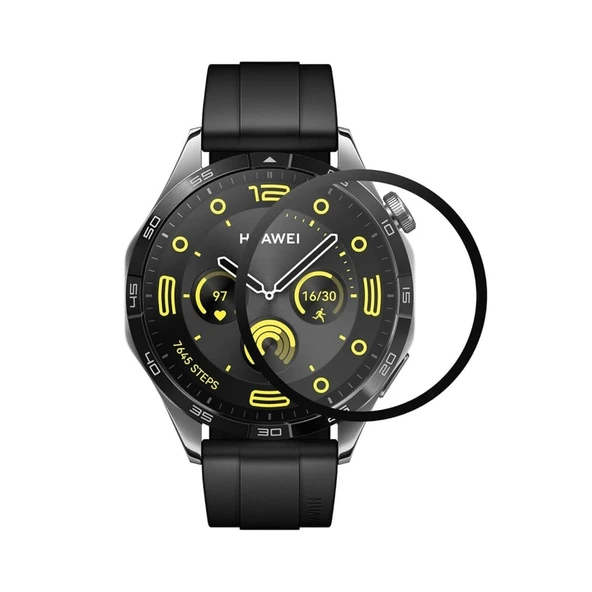 HERŞEYTREND Huawei Gt4 46mm 22mm Polymer Nano Ekran Koruyucu - Şeffaf ürün görseli 1