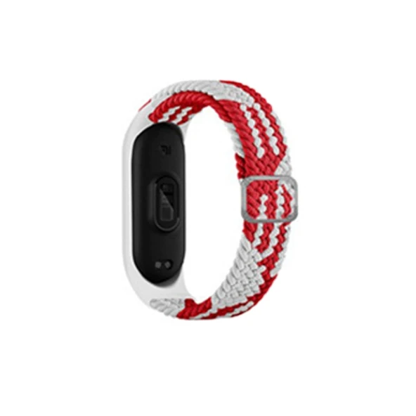 Xiaomi Mi Band 6  Kordon - Beyaz-kırmızı ürün görseli 1