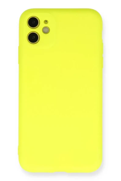 Newface Apple iPhone 11 Kılıf Nano içi Kadife Silikon - Sarı ürün görseli 1