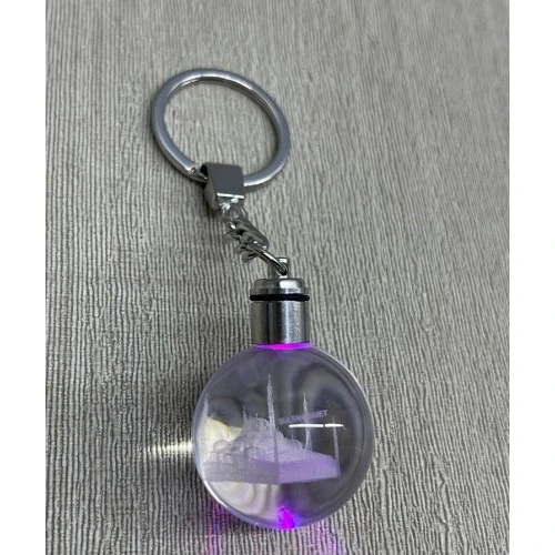 HERŞEYTREND Ledli Sultanahmet Tasarımı Kristal Anahtarlık ürün görseli 1