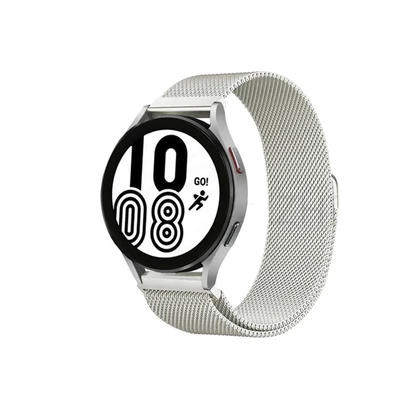 Samsung Galaxy Watch 4 Metal Mıknatıslı Kordon - Gümüş ürün görseli 1