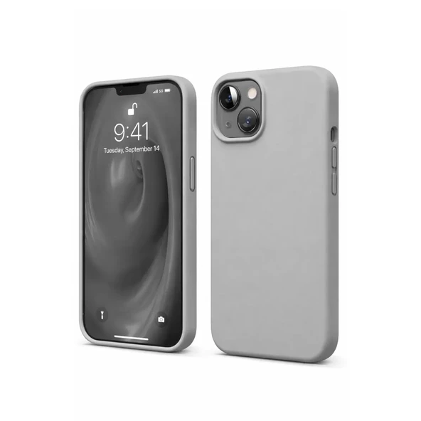 Newface Apple iPhone 14 Kılıf First Silikon - Gri - Resim 2