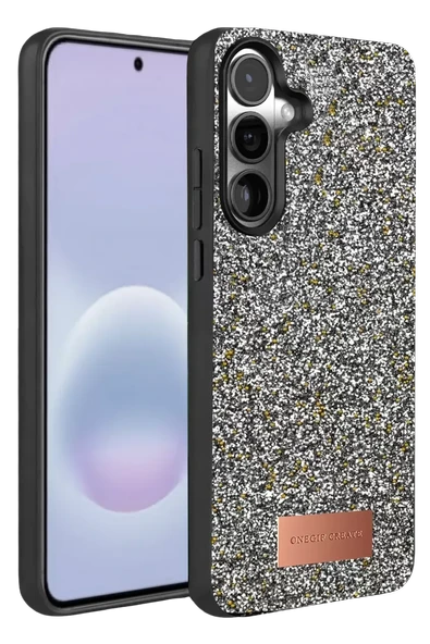 Onegif Samsung Galaxy A37 5G Bright Simli Kapak - Gold ürün görseli 1
