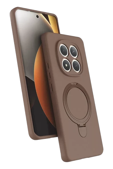 Newface Xiaomi Redmi Note 15 Pro 4G Regal Magsafe Standlı Kapak - Çöl Titanyum ürün görseli 1