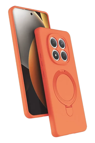 Newface Xiaomi Redmi Note 15 Pro 5G Regal Magsafe Standlı Kapak - Turuncu ürün görseli 1