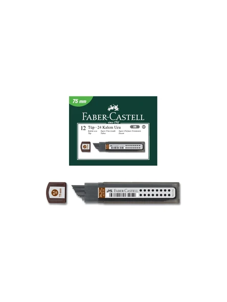 Faber-Castell Süper Fine Kalem Ucu Min 0.5 Mm 2B 127575 (12 Tüp) ürün görseli 1