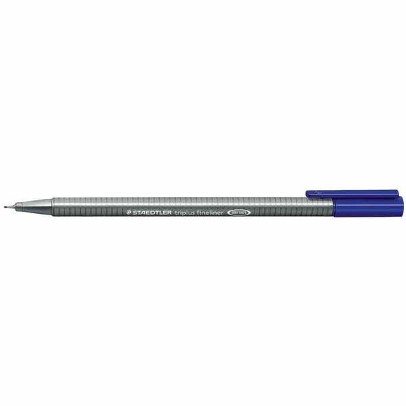 Staedtler 334-3 Fineliner Keçe Uç Kalem  Triplus Üçgen 0.3 MM Mavi 10 Lu (1 Paket 10 Adet) ürün görseli 1