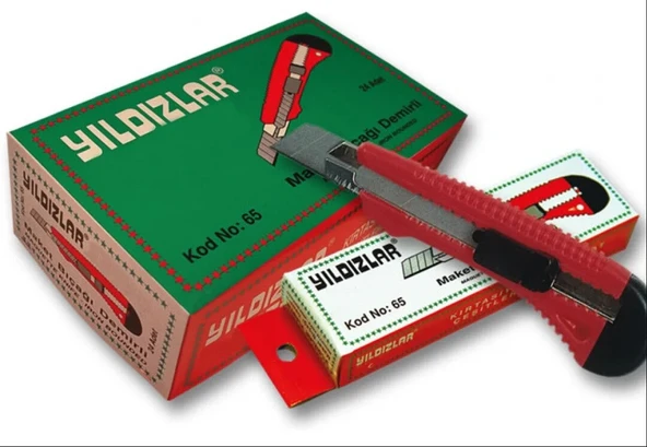 Beş Yıldızlar Maket Bıçağı Demirli 065 (24 Lü Paket) ürün görseli 1