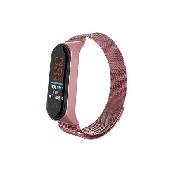 Xiaomi Mi Band 4 Metal Mıknatıslı Kordon - Rose ürün görseli 1