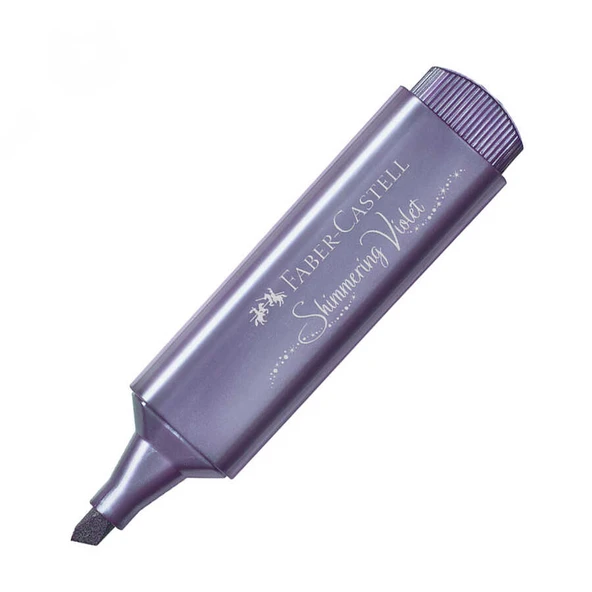Faber-Castell 1546 Fosforlu Kalem Metalik Mor (10 Lu Paket) ürün görseli 1