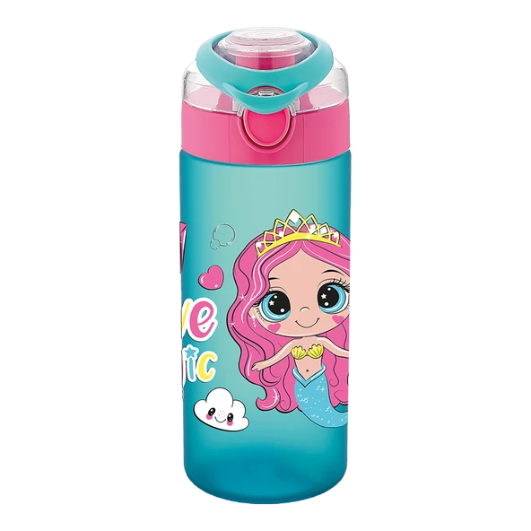 Noki Kids Su Matarası (Suluk) Aparatlı Desenli 500 Ml (Karışık Renk 1 Adet) ürün görseli 1