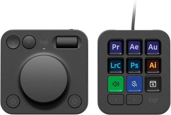 Logitech MX Creative Console | Siyah ürün görseli 1