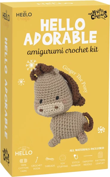 Sevimli Midilli Amigurumi Yapım Kiti Ginger The Pony ürün görseli 1