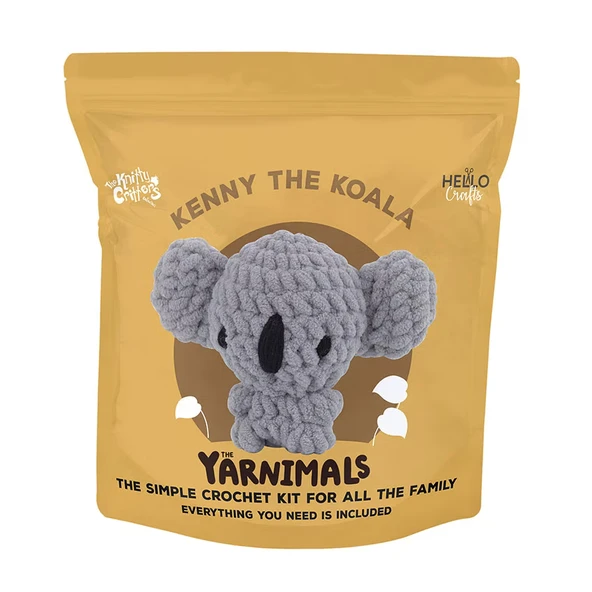 Sevimli Koala Amigurumi Yapım Kiti (Kenny The Koala) ürün görseli 1
