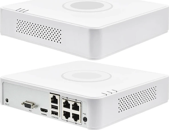 Hikvision DS-7104NI-Q1/4P Full HD PoE 4 Kanal NVR Kayıt Cihazı ürün görseli 1