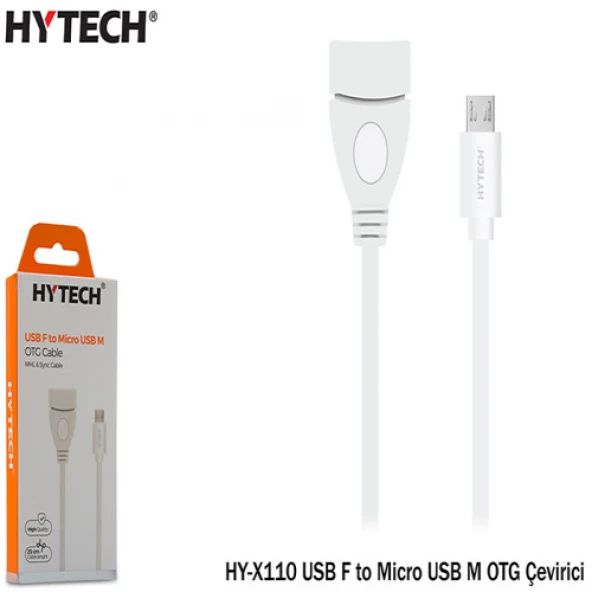 HYTECH HY-X110  USB F to MICRO USB M OTG ÇEVİRİCİ ürün görseli 1