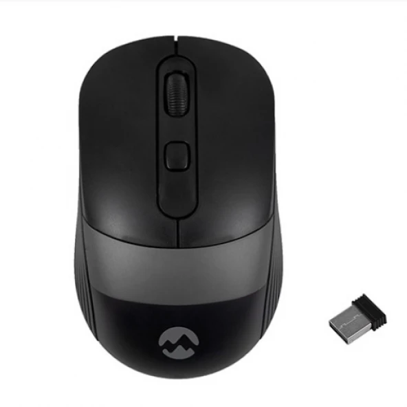 EVEREST SM-18 USB KABLOSUZ MOUSE SİYAH/GRİ ürün görseli 1