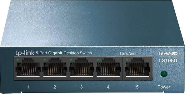 TP-Link LS105G 5 Port 10/100/1000 Mbps Gigabit Switch ürün görseli 1