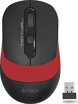A4 Tech FG10 Kırmızı Optik Kablosuz Mouse ürün görseli 1