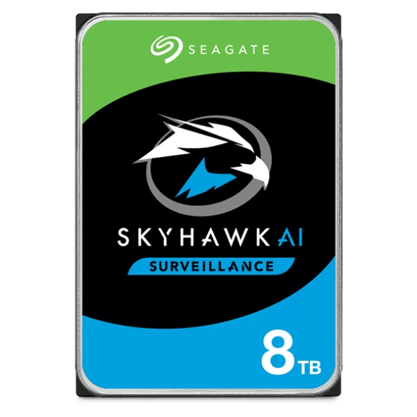 Seagate SkyHawk AI ST8000VE001 SATA 3.0 7200 RPM 3.5" 8 TB Harddisk ürün görseli 1
