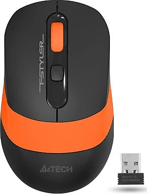 A4 Tech FG10 Siyah-Turuncu Optik Kablosuz Mouse ürün görseli 1