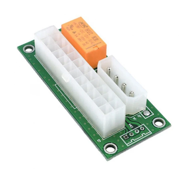 S-Link SL-EX118 Atx Molex Çift 4 Pin + 24PIN Güç Kaynağı Çevirici - Beyaz ürün görseli 1