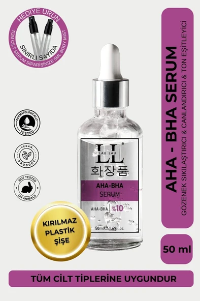 AHA-BHA Serum Cilt Yenileyici & Yoğun Gözenek Sıkılaştırıcı - 50 Ml ürün görseli 1