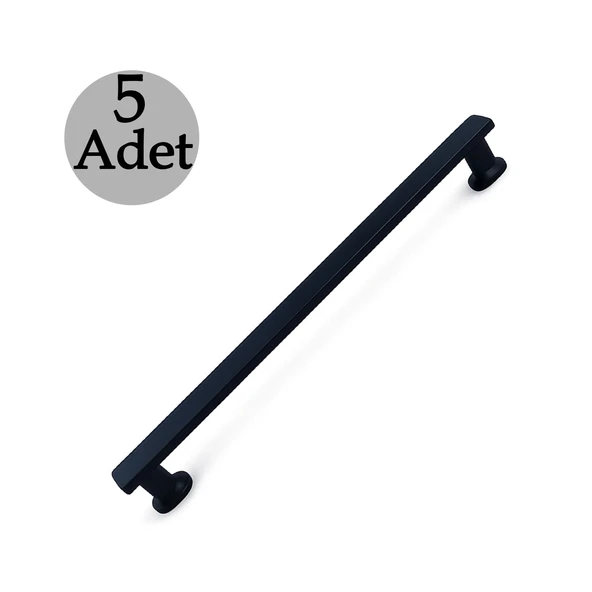 Özen Mat Siyah Çekmece Kulp 160 mm 5 Adet Modern Dolap Kulbu Mutfak Vestiyer Uyumlu Şık Tasarım ürün görseli 1