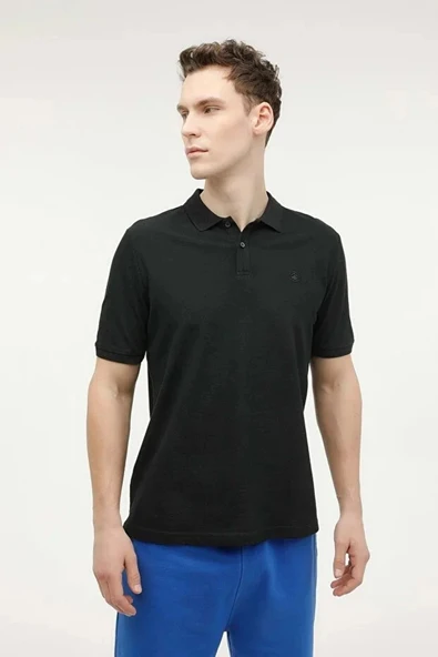 Lumberjack Ct953 Yakali Erkek Tshirt - Siyah ürün görseli 1