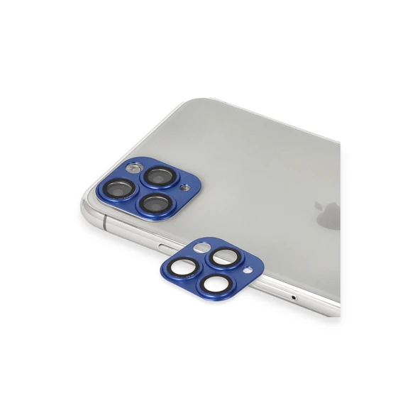 Newface iPhone 11 Pro Max Pers Alüminyum Kamera Lens - Lacivert ürün görseli 1