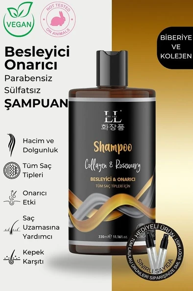Kolajenli & Biberiyeli Şampuan Onarıcı ve Kepek Karşıtı Bitkisel Şampuan 330 ML ürün görseli 1