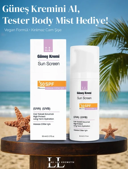 Calendula Bitkisi Özlü Hassas Ciltler İçin Yüksek Korumalı Güneş Kremi – 50 ml ürün görseli 1