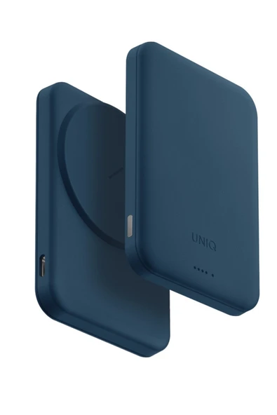 Powerbank 5000 mAh Lexa Vegan Deri Slim 20w Hızlı Şarj PocketSlim™ Magsafe Özellikli Şık Tasarım  Mavi ürün görseli 1
