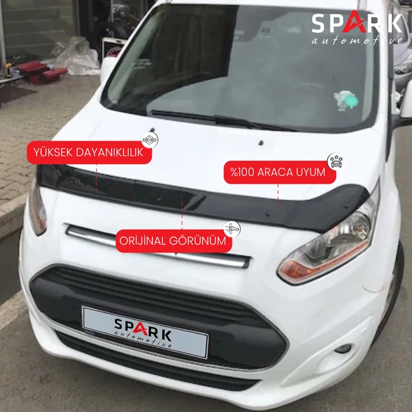 Ford Connect 2014-2018 Yıl Aralığı Uyumlu Kaput Rüzgarlığı 3mm ürün görseli 1