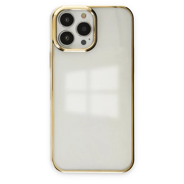 Newface iPhone 13 Pro Max Kılıf Element Silikon - Gold ürün görseli 1