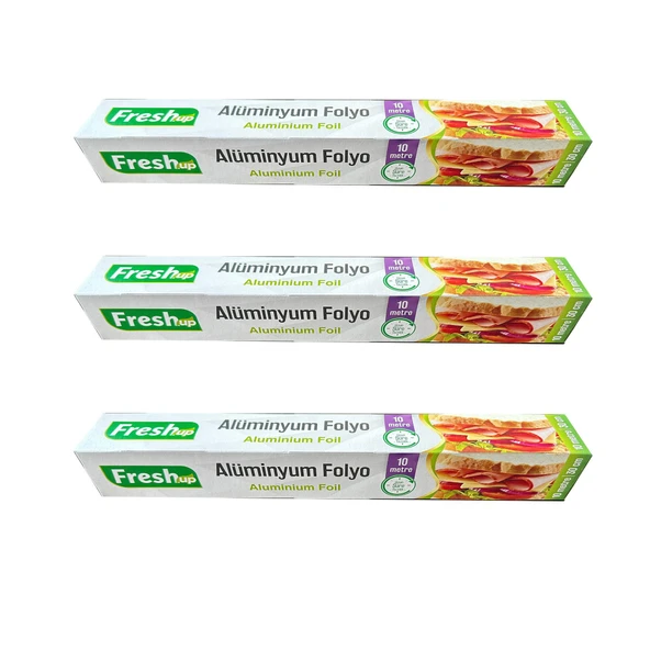 Fresh-Up Ev Tipi Alüminyum Folyo - 30 Cm. x 10 Metre - 3 Paket ürün görseli 1