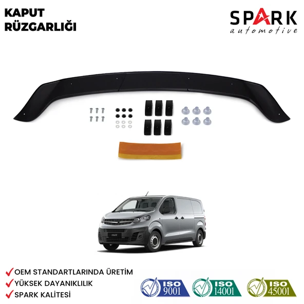 Opel Vivaro 2019 Yılı Ve Sonrası Uyumlu Ön Kaput Rüzgarlık 3mm ürün görseli 1