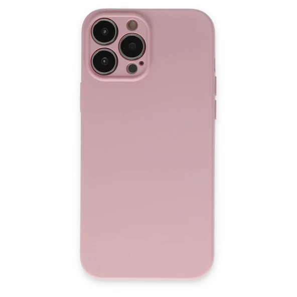 Newface iPhone 13 Pro Kılıf Nano içi Kadife Silikon - Pembe ürün görseli 1