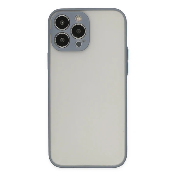 Newface iPhone 13 Pro Kılıf Montreal Silikon Kapak - Gri ürün görseli 1
