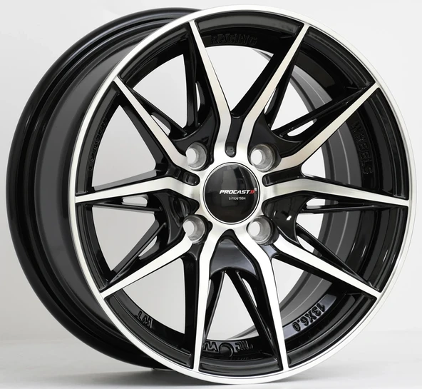 6X13 PRO-35442 4X100 ET25 73.1 BLACK MACHINED ürün görseli 1