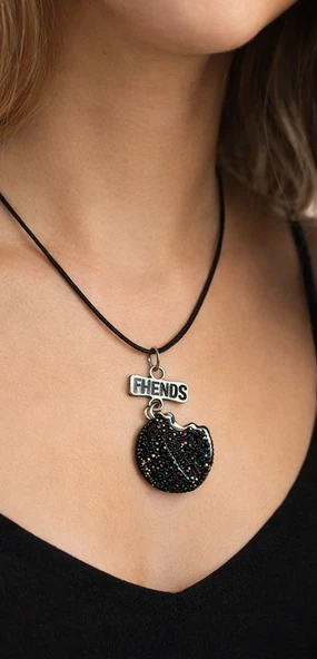 2’li Best Friends Kahve ve Kurabiye Figürlü Unisex Kolye Seti ürün görseli 1