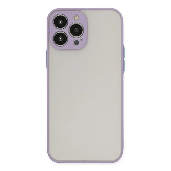 Newface iPhone 13 Pro Max Kılıf Montreal Silikon Kapak - Mor ürün görseli 1