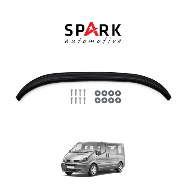 Renault Trafic 2001-2014 Yıl Aralığı Uyumlu Ön Tampon Lip Siyah ürün görseli 1
