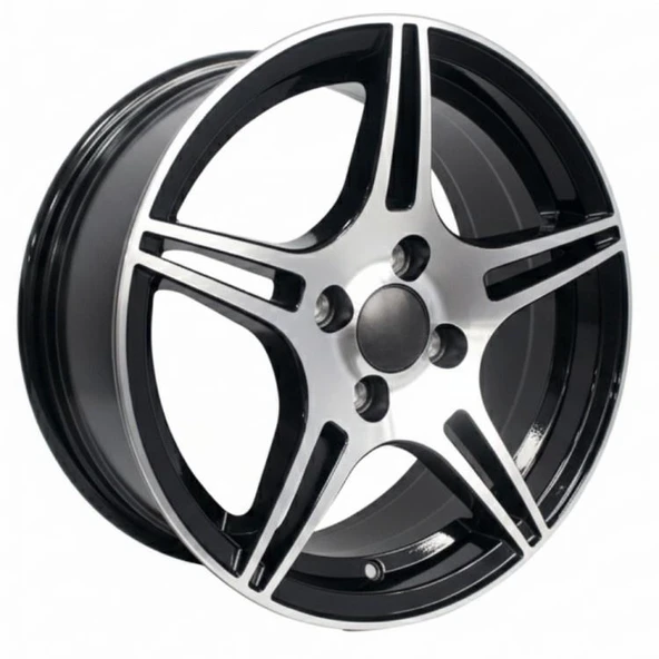 SONİC 1080/2 15 İnç 6.5J 4x100 ET35 67,1 BD Siyah Diamond Jant Seti 4 Adet ürün görseli 1