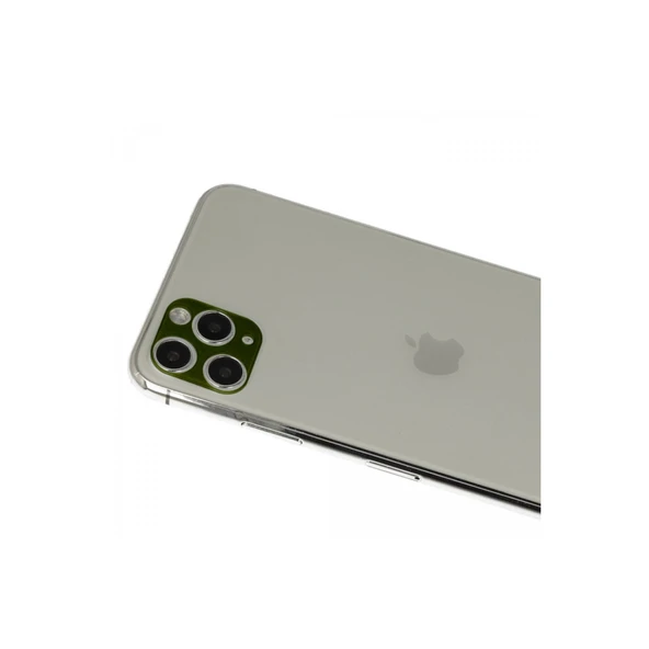 Newface iPhone 11 Pro Max Rainbow Kamera Lens Koruma Cam - Yeşil ürün görseli 1