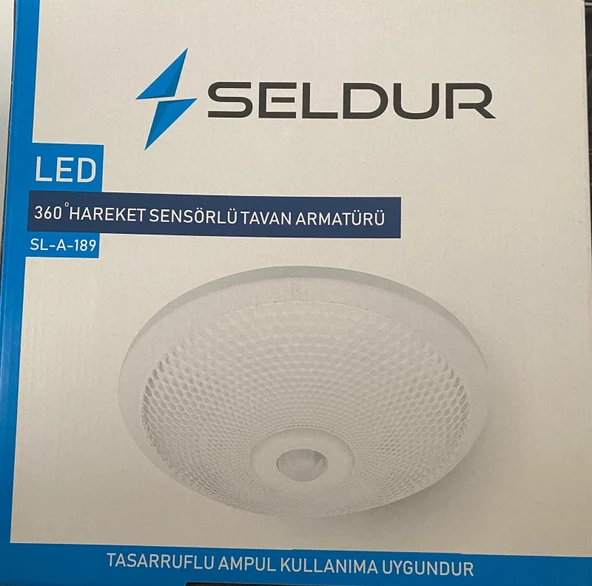 SELDUR 360 DERECE HAREKET SENSÖRLÜ TAVAN ARMATÜRÜ ürün görseli 1