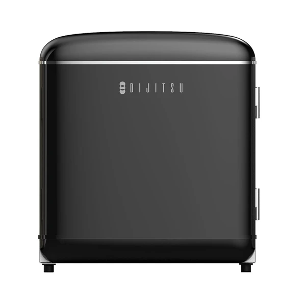 Dijitsu DB80RBL Retro Siyah Mini Buzdolabı ürün görseli 1